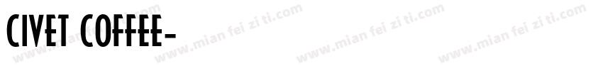 CIVET COFFEE字体转换